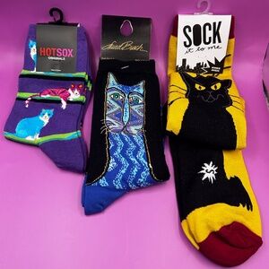 Women's Adult Cat Sock Bundle